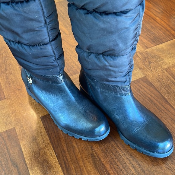 NEVER WORN MICHAEL KORS BLACK TALL LEATHER & FAUX FUR BOOTS SIZE 7 - BEAUTIFUL! - Picture 9 of 11